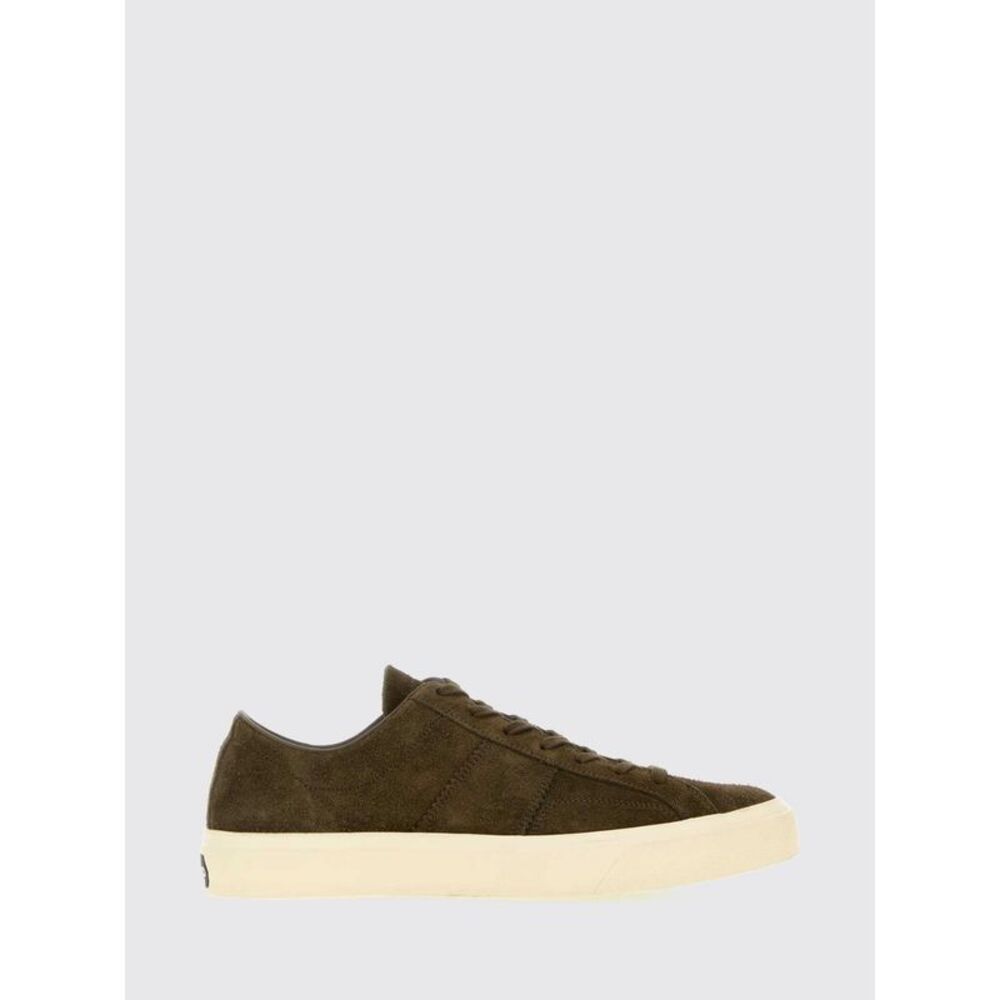 Tom Ford Men Tom Ford Cambridge Low-Top Suede Calf Leather Trainers